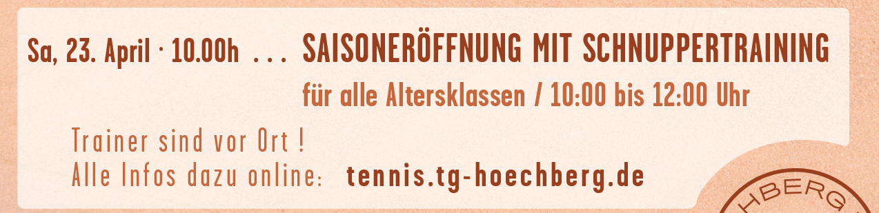 Deutschland spielt Tennis, wir spielen mit!